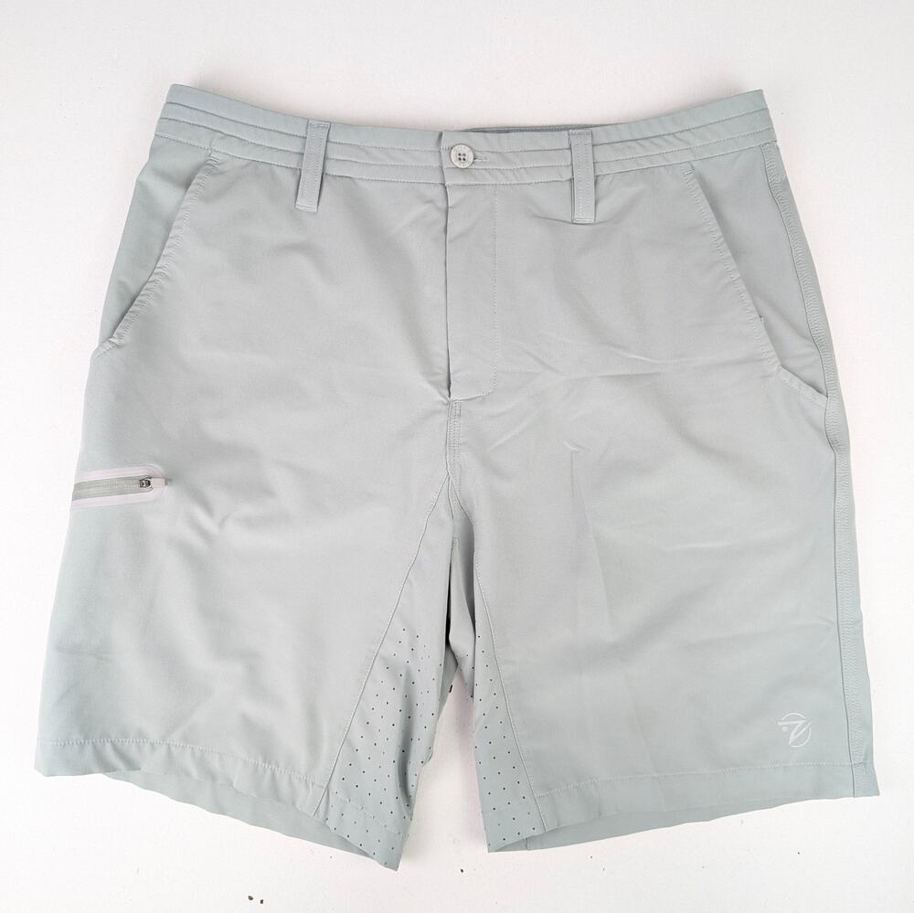 Gillz Men's Medium Gray Performance Shorts - 9" Inseam